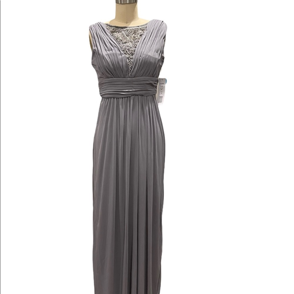 Scarlett Sleeveless Beaded Evening Gown.